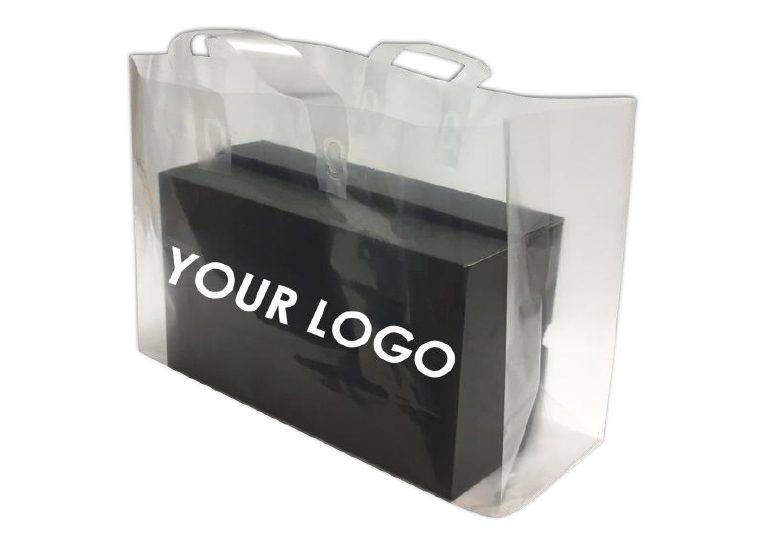 A bag that has a logo on it.
