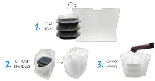 A picture of different types of plastic bags.