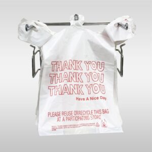 A bag that says thank you, thank you, and thank you.